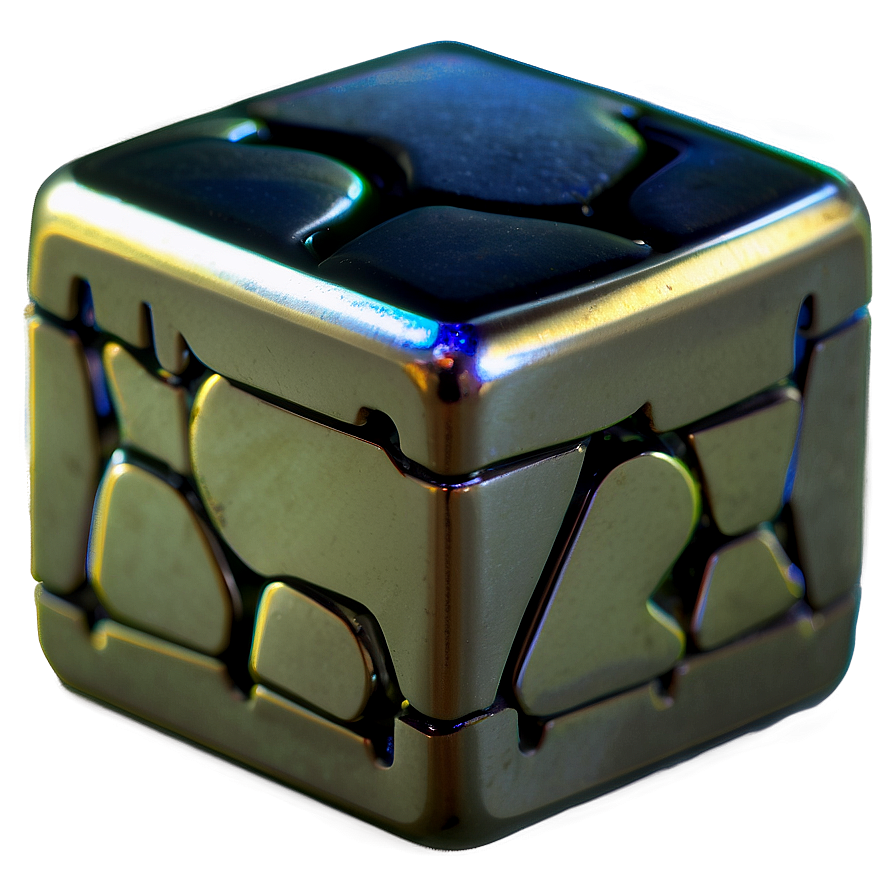 Silver Cube Png Lpk PNG Image