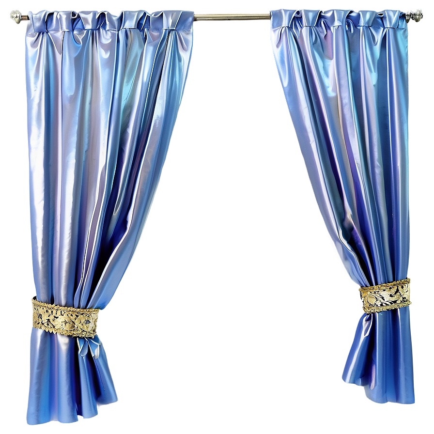 Silver Curtains Png Stl PNG Image