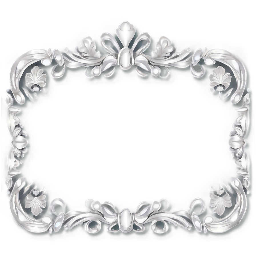 Silver Cute Frame Png Kxj PNG Image