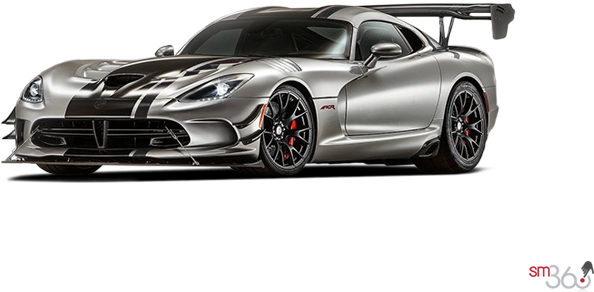 Silver Dodge Viper A C R Extreme Aero Package PNG Image