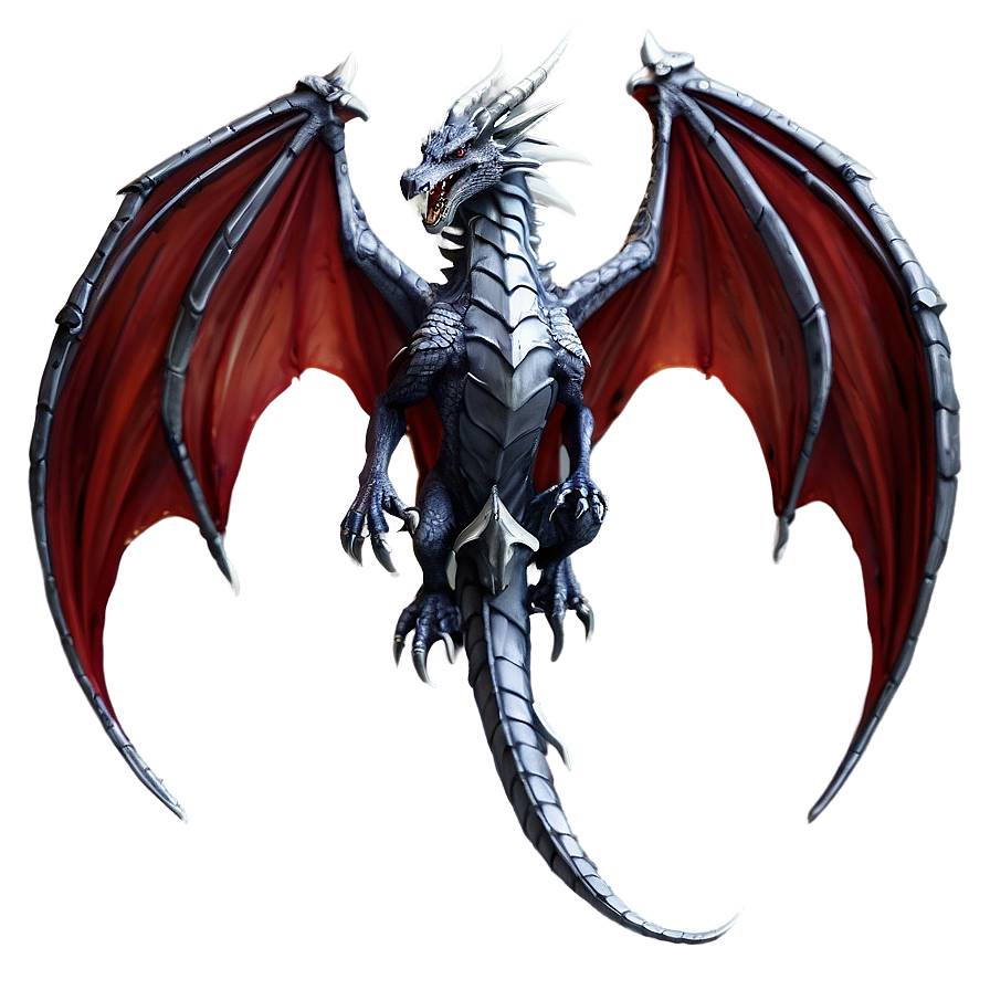 Silver Dragon Mythical Png Usn PNG Image