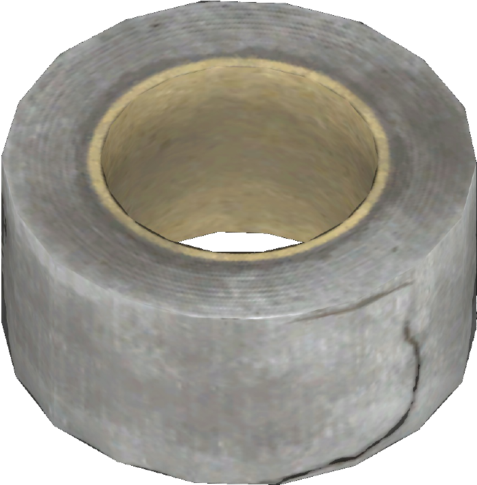 Silver Duct Tape Roll PNG Image