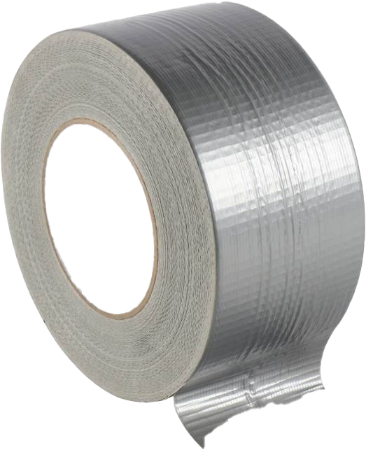 Silver Duct Tape Roll PNG Image