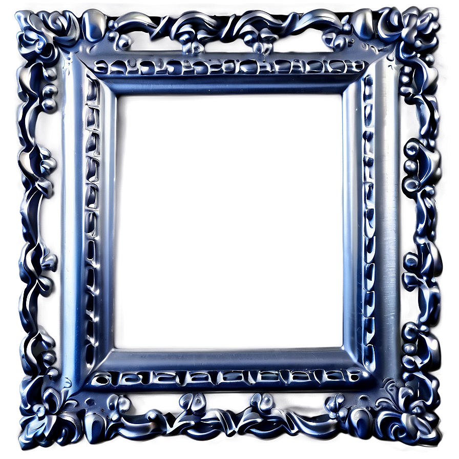 Silver Frame Photo Border Png 47 PNG Image