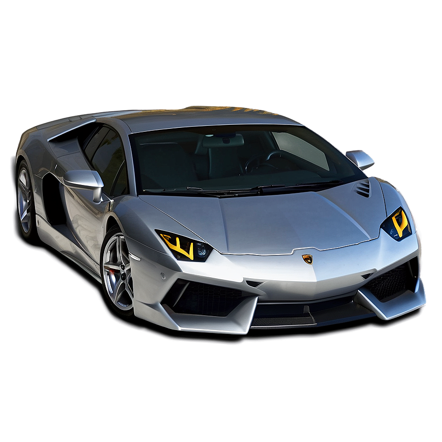 Silver Lamborghini Png Mpk PNG Image