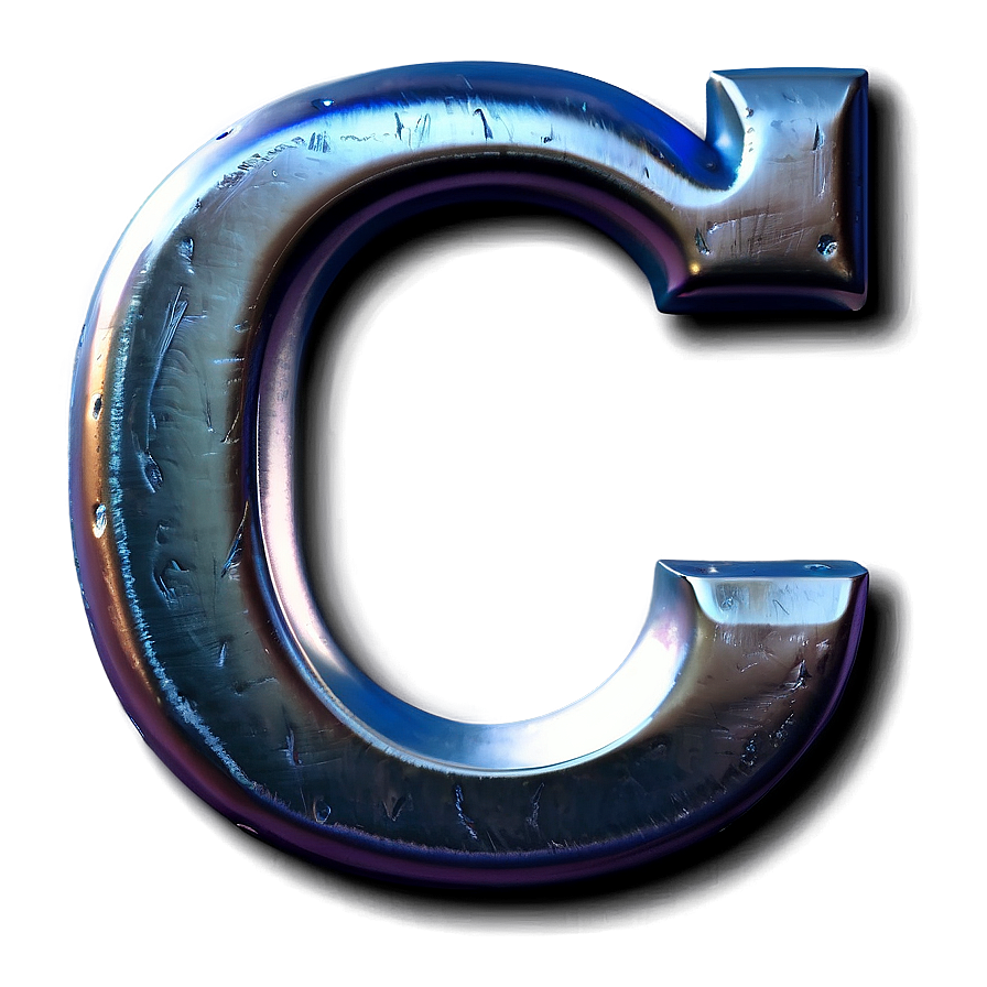 Silver Letter C Png 90 PNG Image