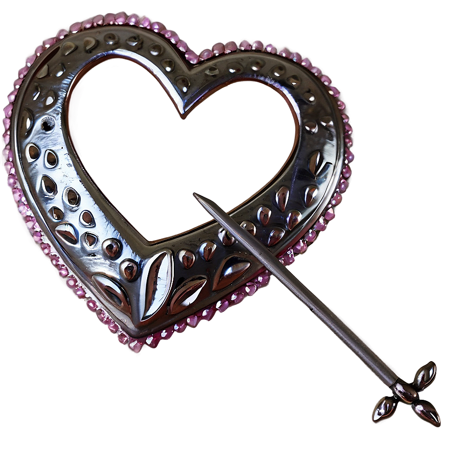 Silver Love Heart Png Onl PNG Image