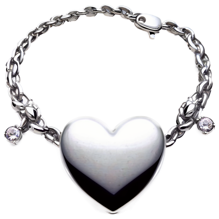 Silver Love Necklace Png Csc94 PNG Image