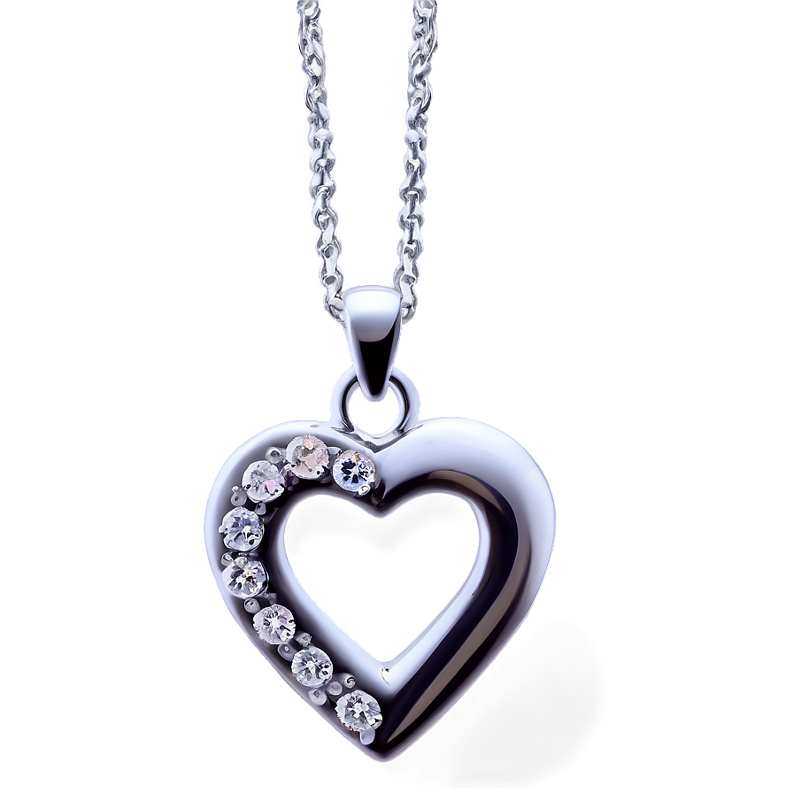 Silver Love Necklace Png Oiq PNG Image