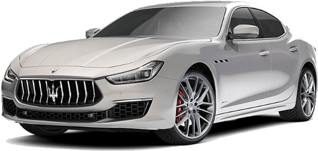 Silver Maserati Ghibli Sedan2023 PNG Image