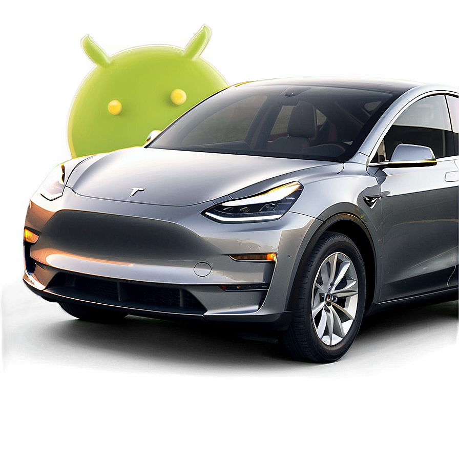 Silver Metallic Tesla Model Y Png Wxn76 PNG Image