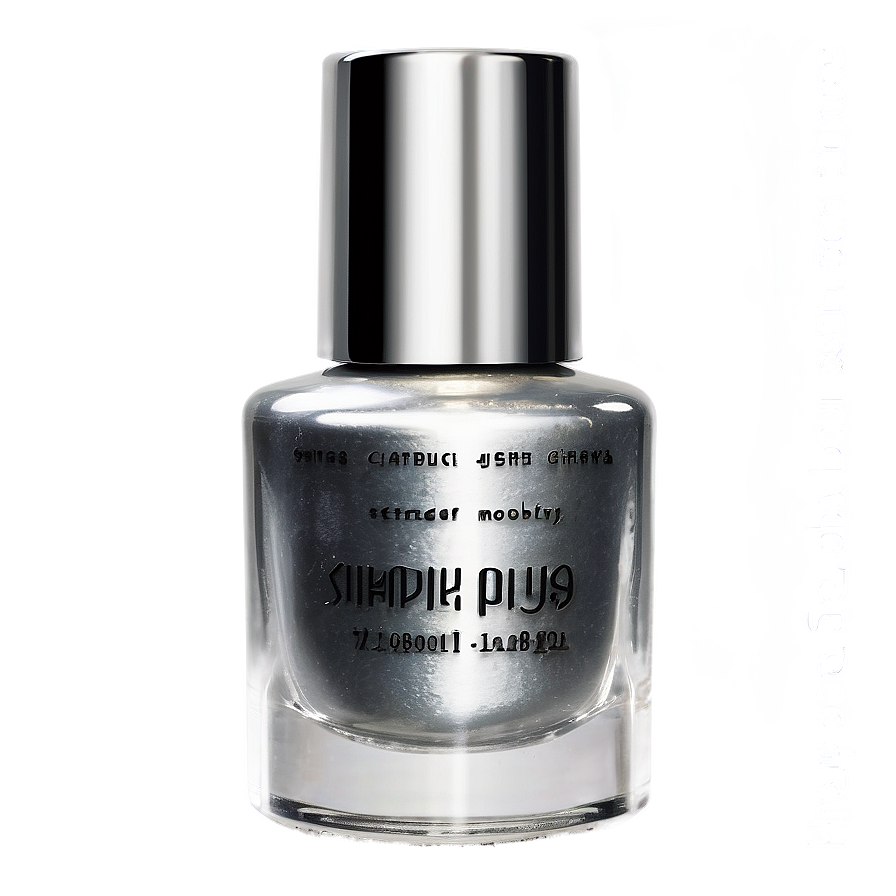 Silver Nail Polish Png Wbs PNG Image