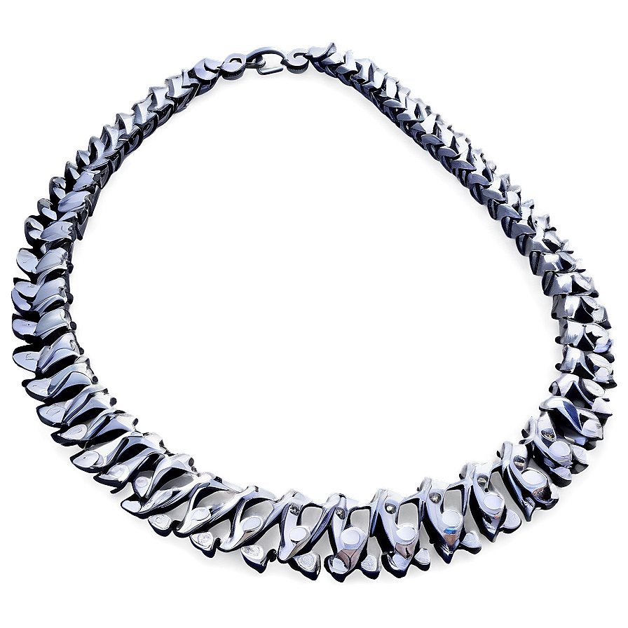 Silver Necklace Design Png 6 PNG Image