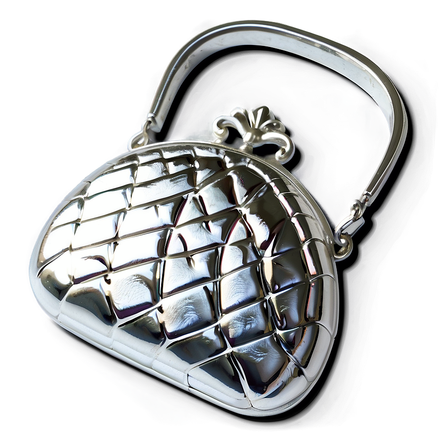 Silver Purse Png Xqe11 PNG Image