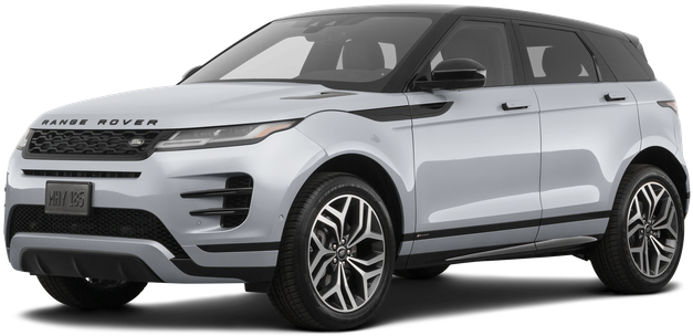 Silver Range Rover Evoque Side View PNG Image