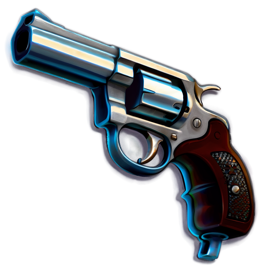 Silver Revolver Icon Png 05242024 PNG Image