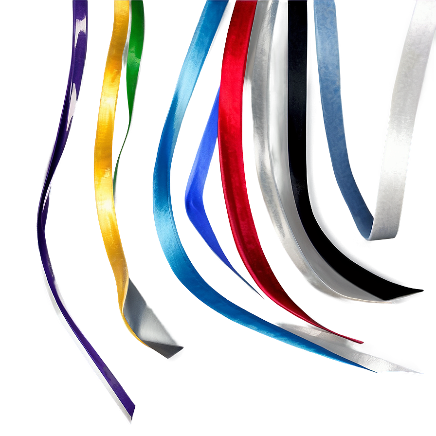 Silver Ribbon Streamer Png Sqj PNG Image