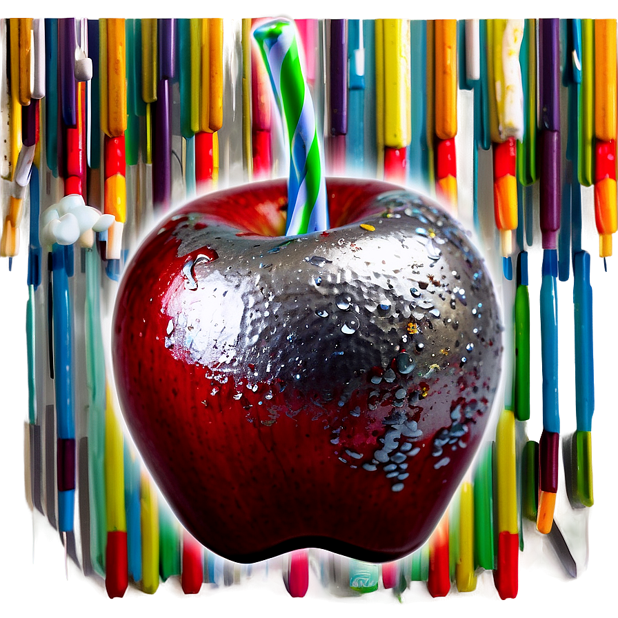 Silver Shimmer Candy Apple Png 06282024 PNG Image