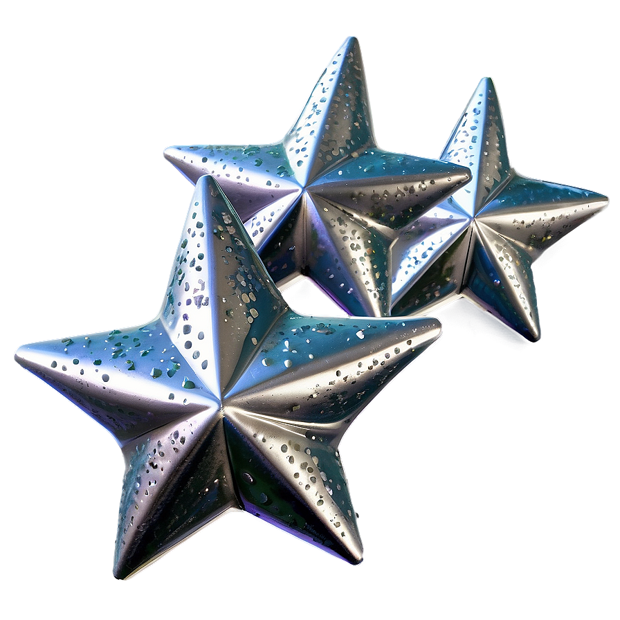 Silver Sparkle Stars Png Hqo PNG Image