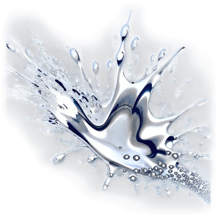 Silver Splash Effect Png Ljj PNG Image