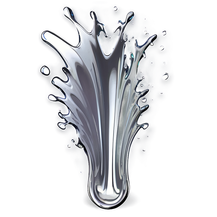 Silver Splash Png 67 PNG Image