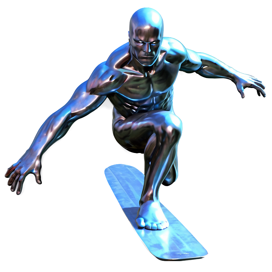 Silver Surfer In Flight Png Ewb33 PNG Image