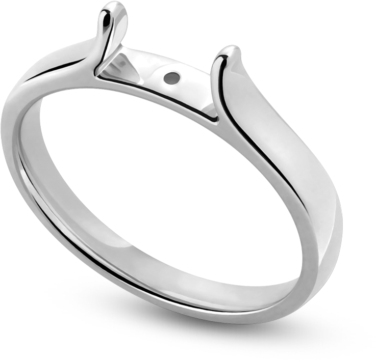 Silver Wedding Ring Clipart PNG Image