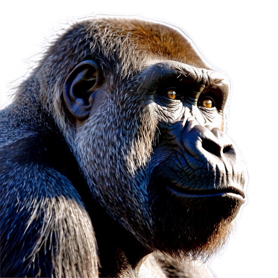 Silverback Gorilla Profile Png 4 PNG Image