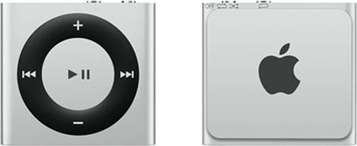 Silveri Pod Shuffle Design Features PNG Image