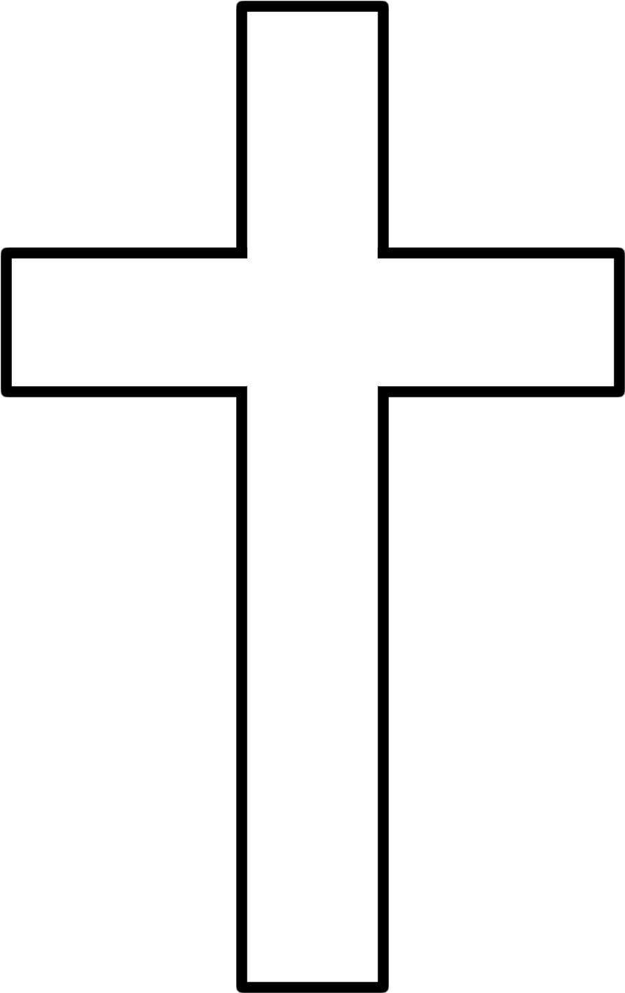 Simple Black Cross Clipart PNG Image