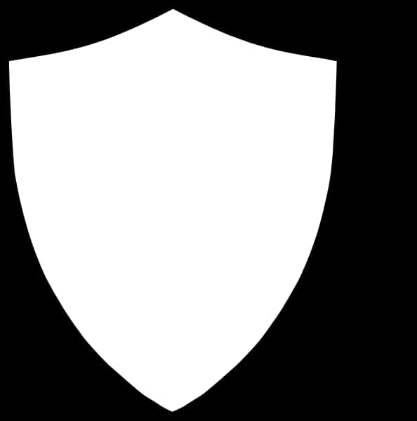 Simple Black Shield Icon PNG Image