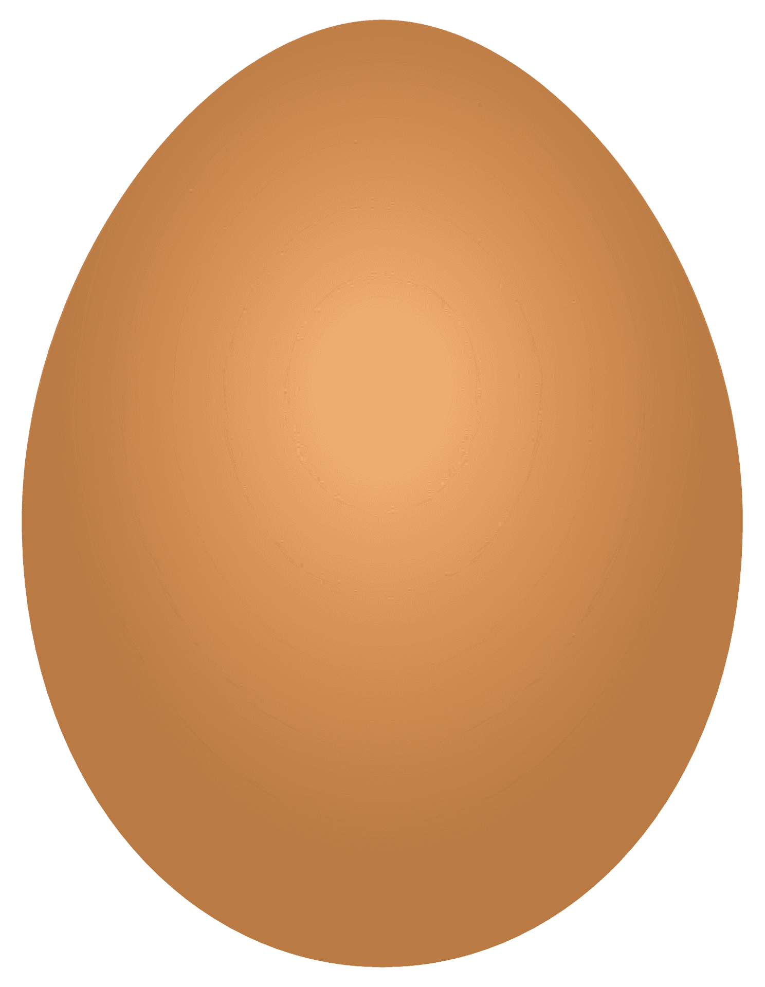 Simple Brown Egg Illustration PNG Image