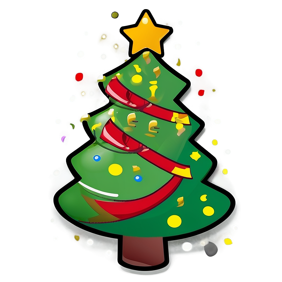 Simple Christmas Tree Design Png Puo PNG Image