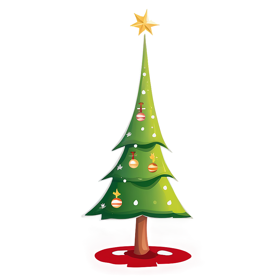 Simple Christmas Tree Transparent Png Veu PNG Image