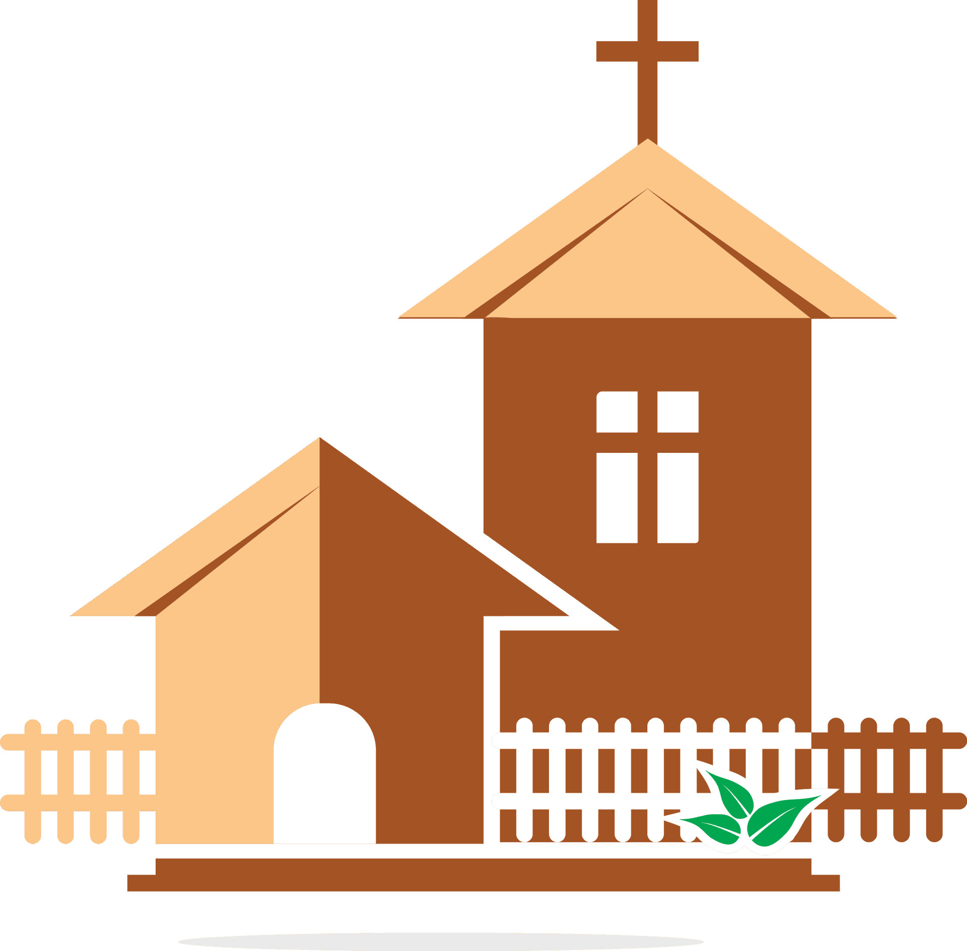 Simple Church Clipart PNG Image