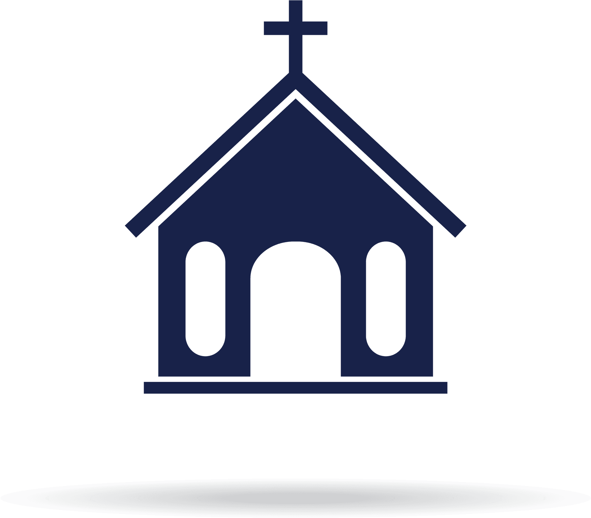 Simple Church Clipart Graphic PNG Image