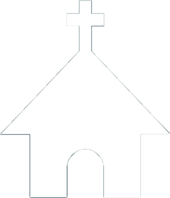 Simple Church Silhouette Clipart PNG Image