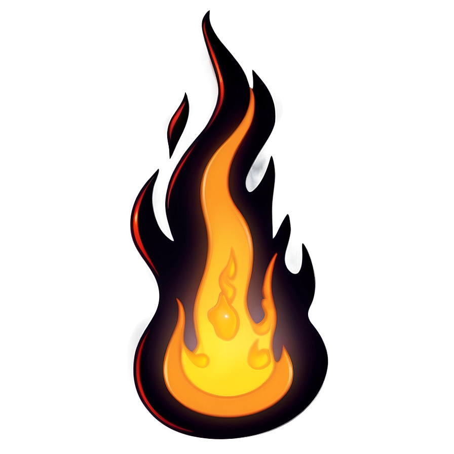 Simple Flames Outline Png 48 PNG Image