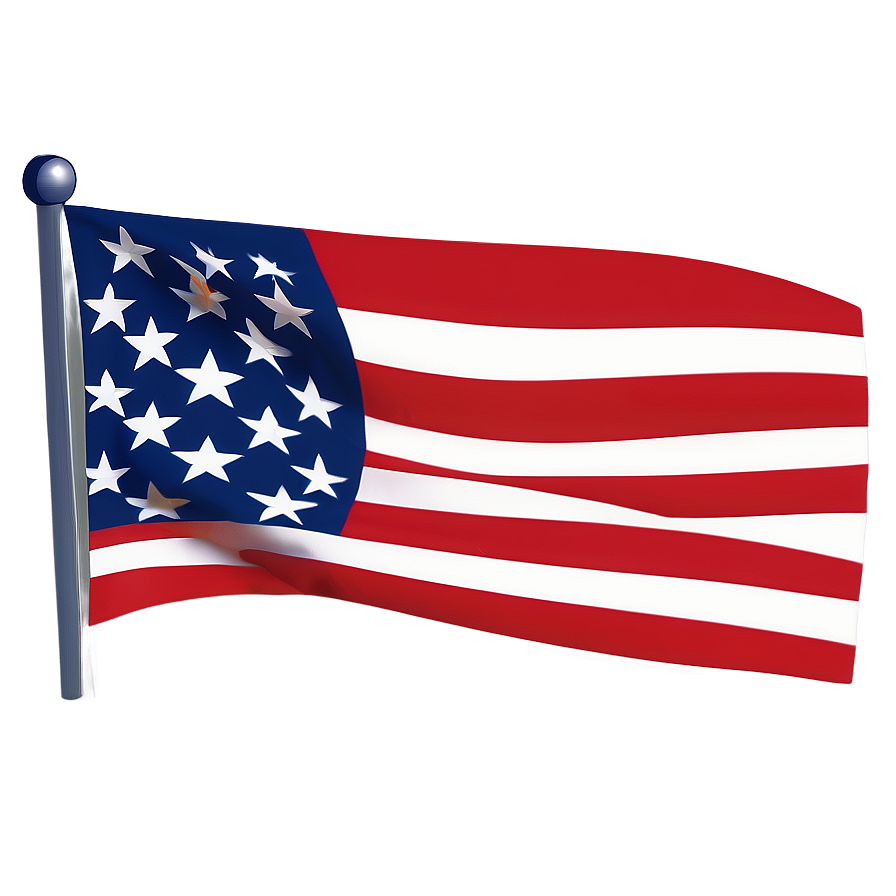 Simple Flat American Flag Png Icon 97 PNG Image