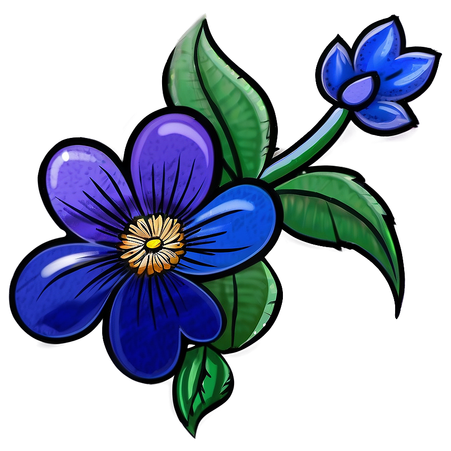 Simple Flower Art Png Kqs PNG Image