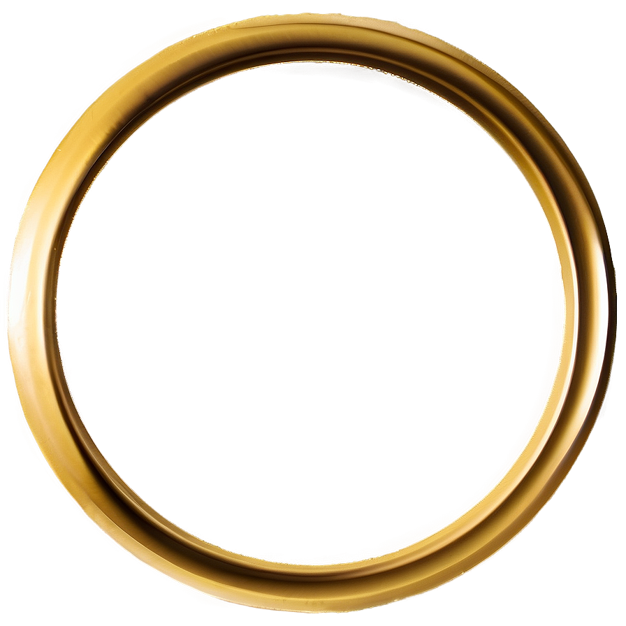 Simple Gold Circle Frame Png Kys20 PNG Image