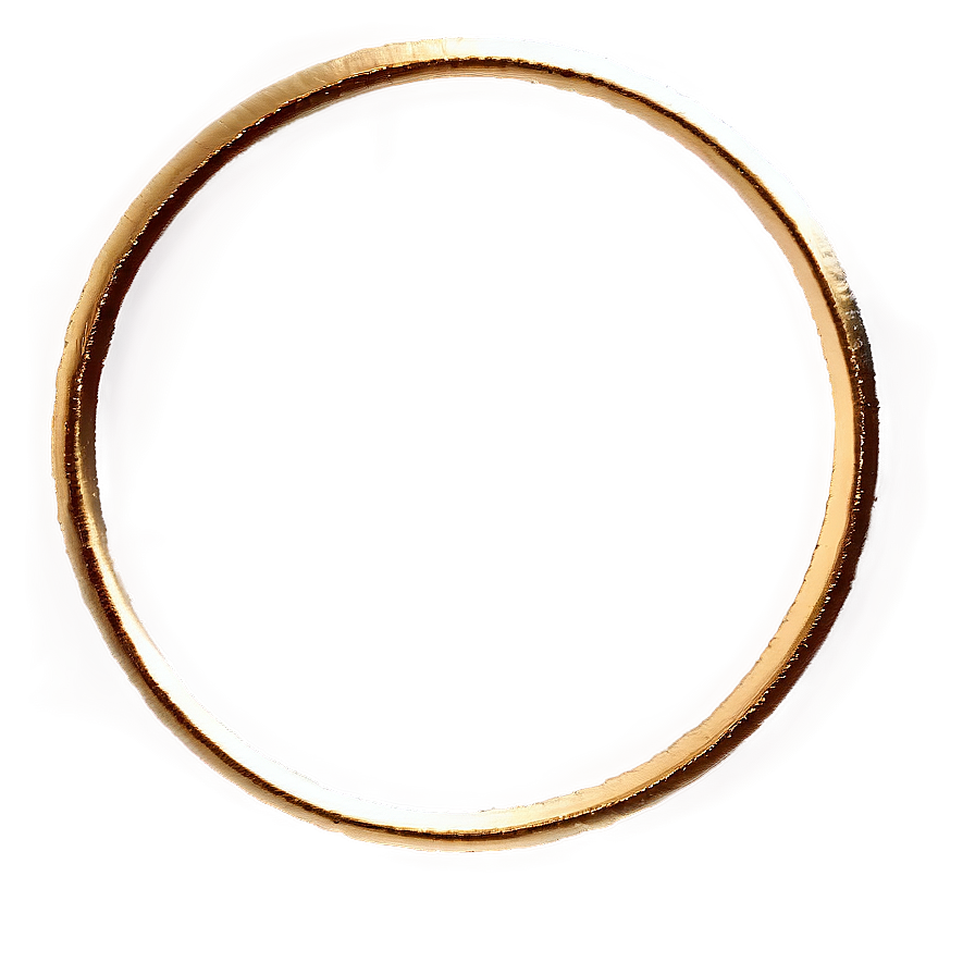 Simple Gold Circle Frame Png Ytx PNG Image