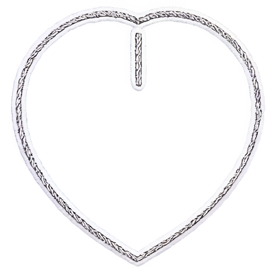 Simple Heart Outline Png 15 PNG Image