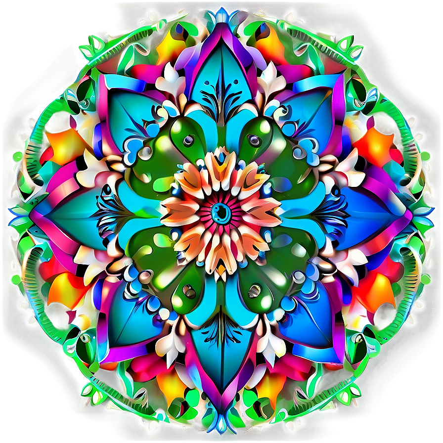 Simple Mandala Art Png Ksw16 PNG Image