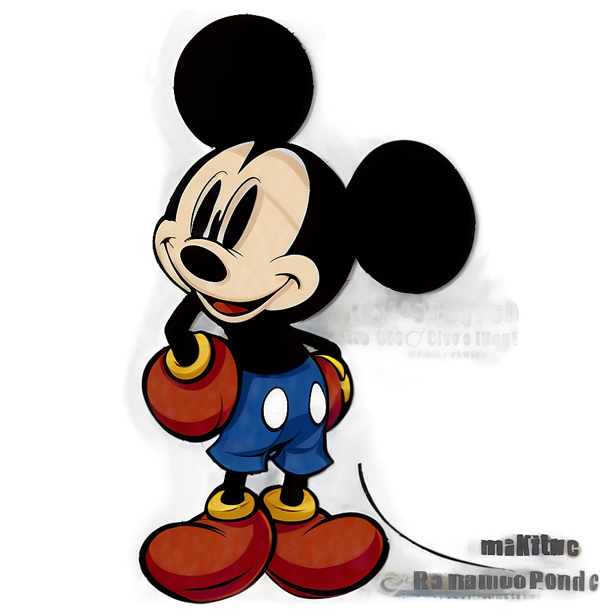 Simple Mickey Mouse Shadow Png Qxb33 PNG Image