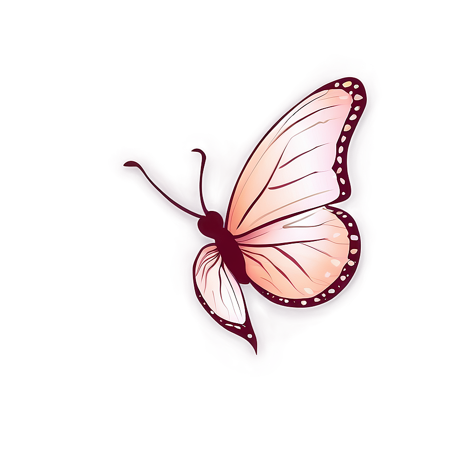 Simple Rose Gold Butterfly Png Weu9 PNG Image