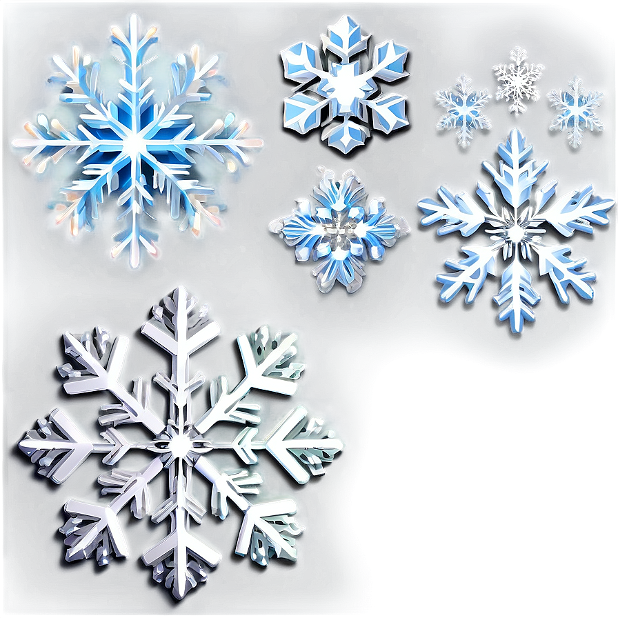 Simple Snowflake C PNG Image