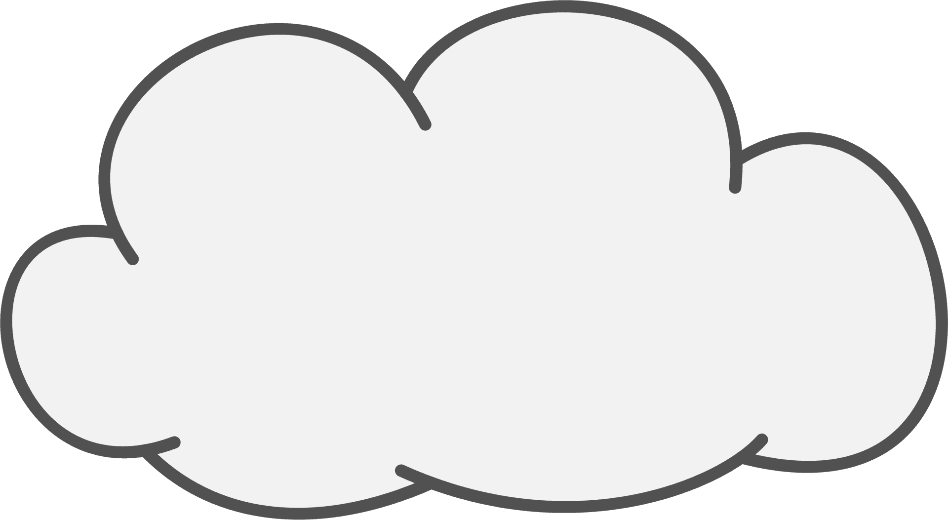 Simple White Cloud Clipart PNG Image