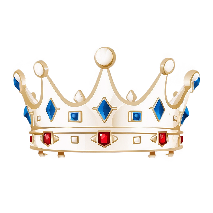 Simple White Crown Silhouette Png 06252024 PNG Image