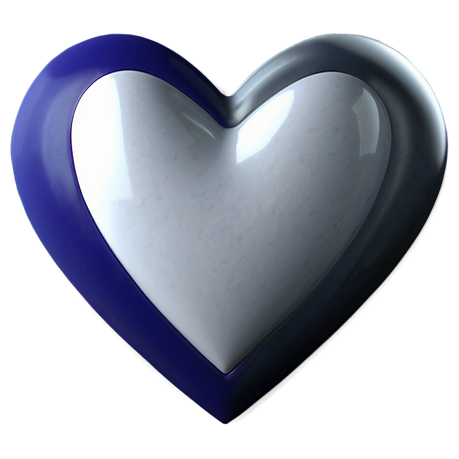 Simple White Heart Design Png 05232024 PNG Image